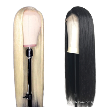 613 Blonde 13x4 Lace Front Human Hair Wigs Transparent Lace Wigs Pre Plucked With Baby Hair 613 Lace Front Wig Long Hair